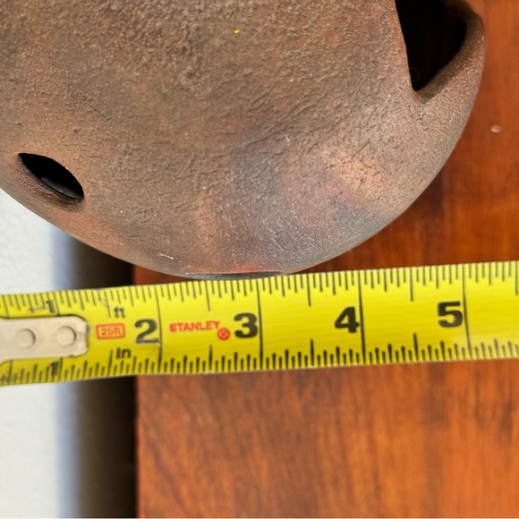 Vintage Signed Jerry Lee Organic Minimalist Raku Vase or Object - Picture 8 of 9